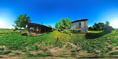 Kázmér Csárda in Albertkázmérpuszta - interaktives 360°-Panorama von Werner Pierschmann (Foto © Werner Pietschmann) Kázmér Csárda in Albertkázmérpuszta