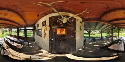 Kázmér Csárda in Albertkázmérpuszta - interaktives 360°-Panorama von Werner Pierschmann (Foto © Werner Pietschmann) Kázmér Csárda in Albertkázmérpuszta