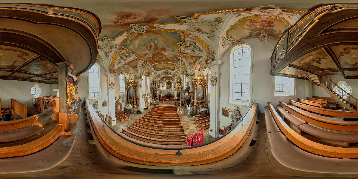 Wallfahrtskirche St. Jakobus, Laurentius und zum Heiligen Kreuz in Biberbach (Foto: © Werner Pietschmann)