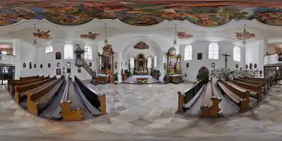 Innenansicht der Spitalkirche in Cham