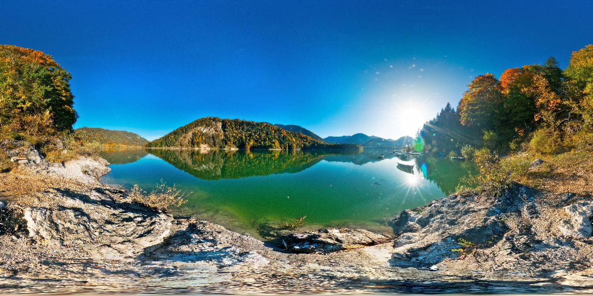 Sylvensteinstausee bei Fall (Foto: © Werner Pietschmann)