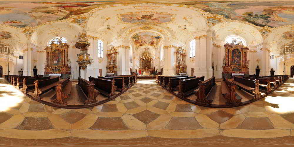 Klosterkirche St. Dionysius und Juliane in Kloster Schäftlarn (Foto: © Werner Pietschmann)