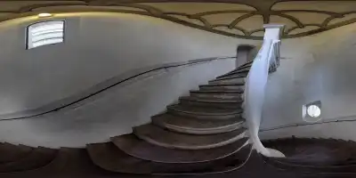 Treppe im Löpsinger Tor in Nördlingen