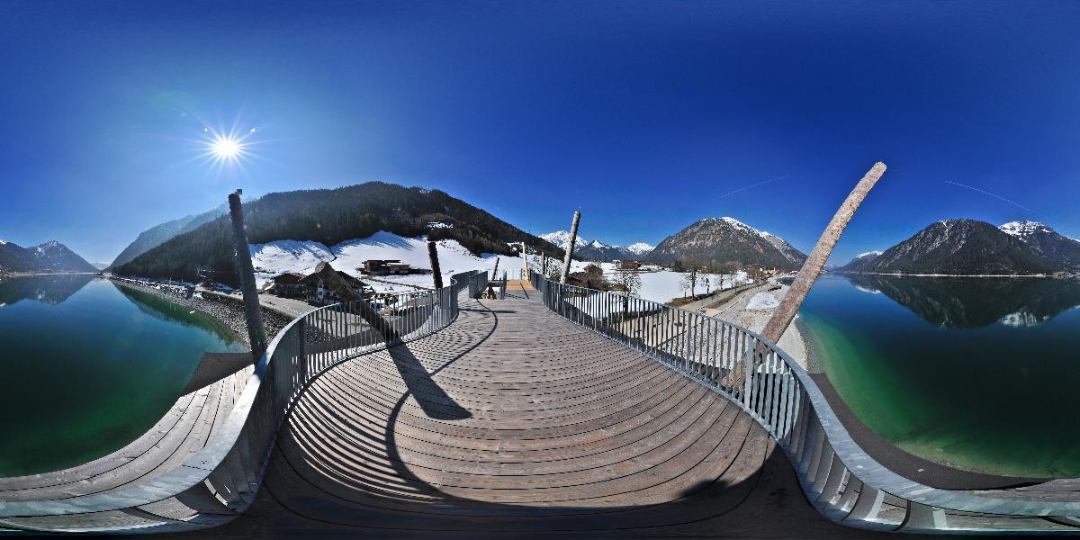 Foto: © Werner Pietschmann 360°-Panorama am Hochsteg in Pertisau am Achensee