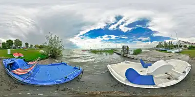 Strandbad in Podersdorf am Neusiedler See - interaktives 360-Grad-Panorama von Werner Pietschmann (Foto © Werner Pietschmann) Strandbad Podersdorf am Neusiedler See