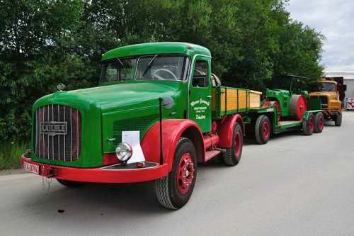 Foto: © Werner Pietschmann 1958 Kaelble K 645 Z beim Oldtimer-Nutzfahrzeugtreffen 2016 im Kieswerk Ebenhöh