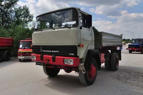 Foto: © Werner Pietschmann 1973 Magirus-Deutz 170 D 15 FAK beim Oldtimer-Nutzfahrzeugtreffen 2016 im Kieswerk Ebenhöh