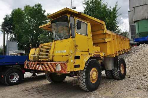 Foto: © Werner Pietschmann Faun K25 Muldenkipper beim Oldtimer-Nutzfahrzeugtreffen 2016 im Kieswerk Ebenhöh