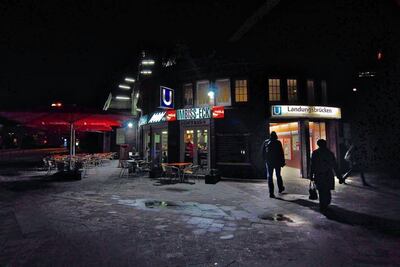 St. Pauli Landungsbrücken im Hamburger Hafen