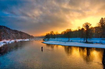 Foto: Werner Pietschmann Die Isar im Winter