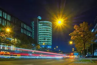Langzeitbelichtung an der Arnulfstraße in München