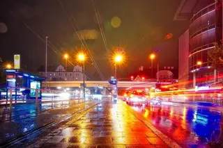 Langzeitbelichtung in der Landsberger Straße in München