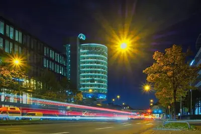 Langzeitbelichtung an der Arnulfstraße in München