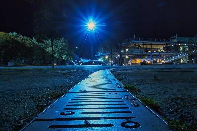 Foto: Werner Pietschmann Coubertinplatz im Olympiapark