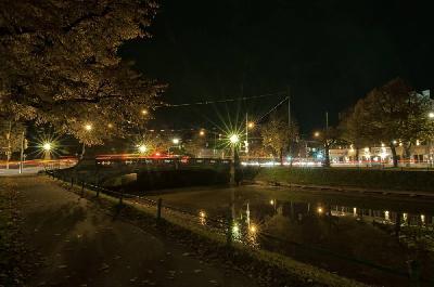 Foto: Werner Pietschmann Ludwig-Ferdinand-Brücke über den Nymphenburger Kanal in München