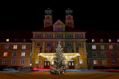 Langzeitbelichtung bei Nacht vom Münchenstift