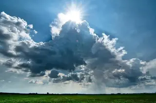 Regenwolke im Seewinkel