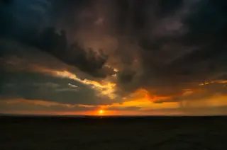 Sonnenuntergang im Seewinkel