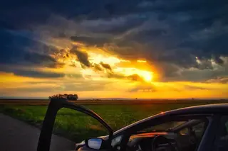 Sonnenuntergang im Seewinkel