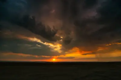 Sonnenuntergang im Seewinkel